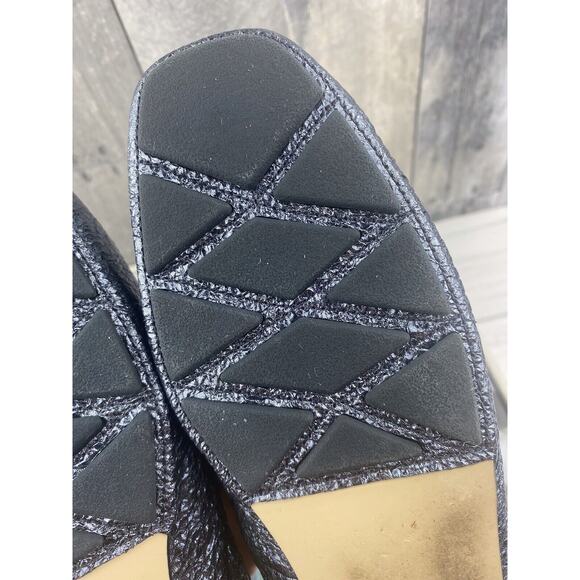 Tory Burch Laila Ballet Flat in Blue Metallic Size 11 - Picture 9 of 11